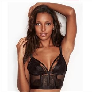 Victoria’s Secret Very Sexy Black Lace Bustier XL